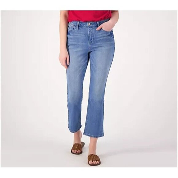 Laurie FeltReg Forever Denim 5 Pocket Crop Baby Bell Jeans Light REg 00 A601123 - Picture 1 of 2